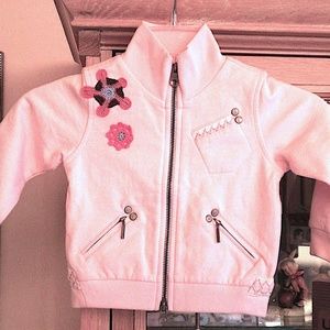 UGG Australia Sweatshirt Zipper Jacket Coat Pink